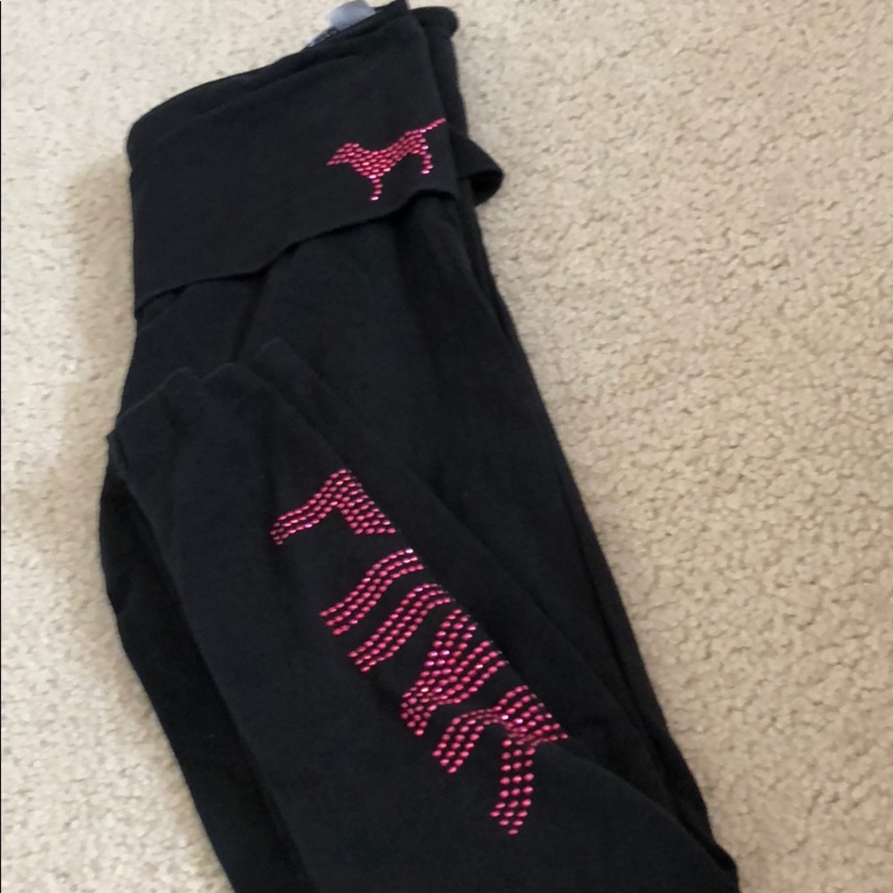 Pink skinny leggings